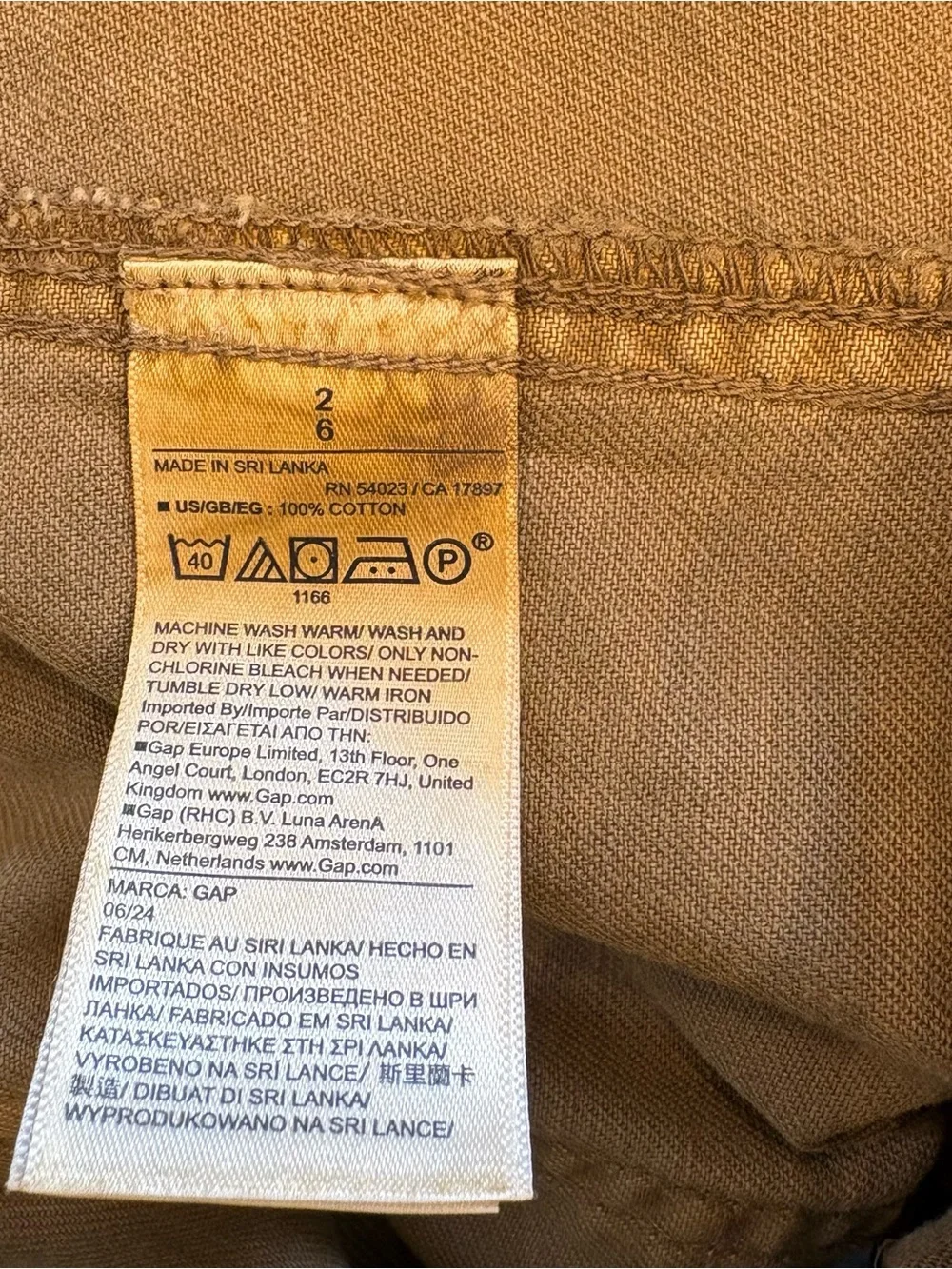 GAP 100% Cotton Barrel Jeans, 2 π€ - Picture 5 of 5